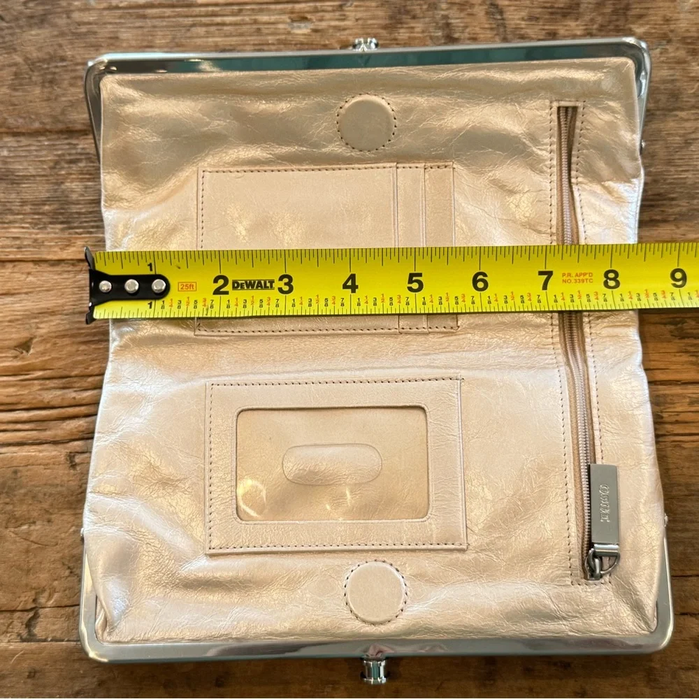 HOBO Pearlized Blush Lauren Clutch